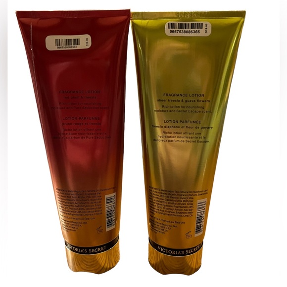 Victoria’s Secret Fragrance Lotion Bundle 1x Escape & 1x Pure Seduction 8 fl oz - Picture 2 of 6